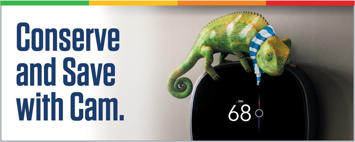 Winter season conserve and save with Cam.
