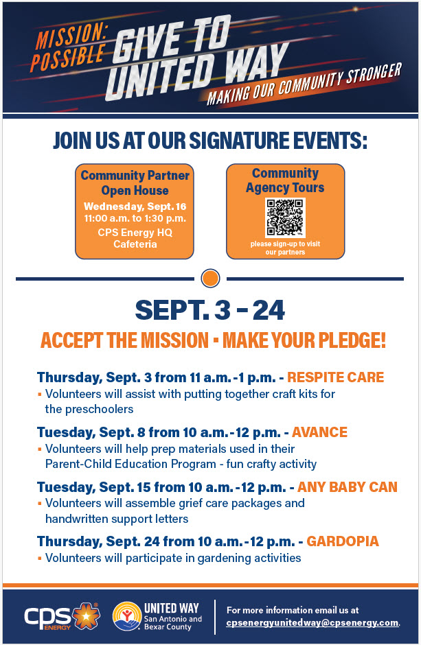 United Way Spirit Week Flyer