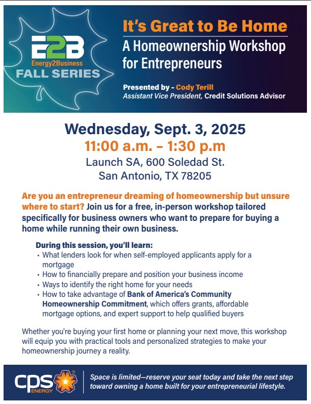 E2B event flyer
